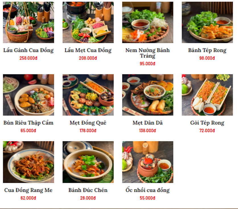Bảng giá 